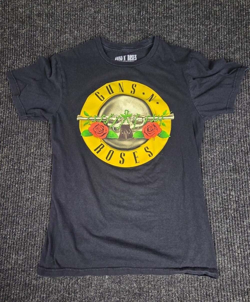 Guns N' Roses T-Shirt Size S Black Classic Logo Band Tee
